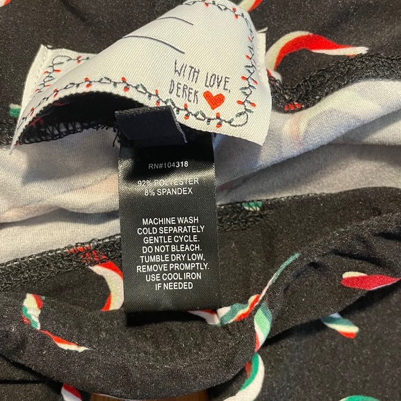 Candy Cane Leggings-Womens Small - Picture 5 of 5